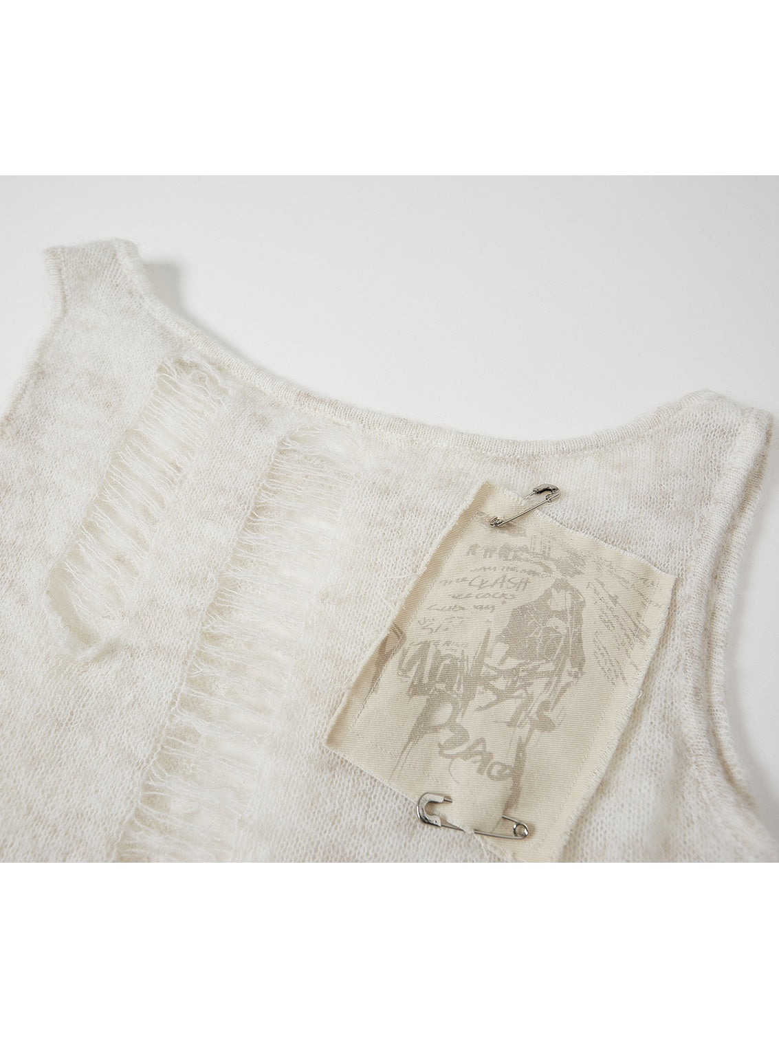 Hollow Knit Vest &amp; Arm Cover