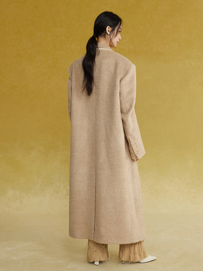 Long Oversized Double-breasted Coat