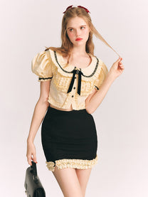 Premium Faux Blooming Sleeveless Gown with Sequins & Bead Embroidery | Frill Stitch main image 0