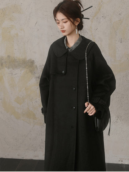 Double-sided Woolen College Style Coat