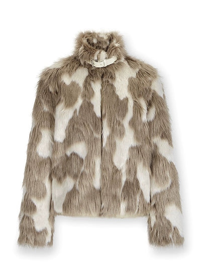 Eco Friendly Marble Fur Coat