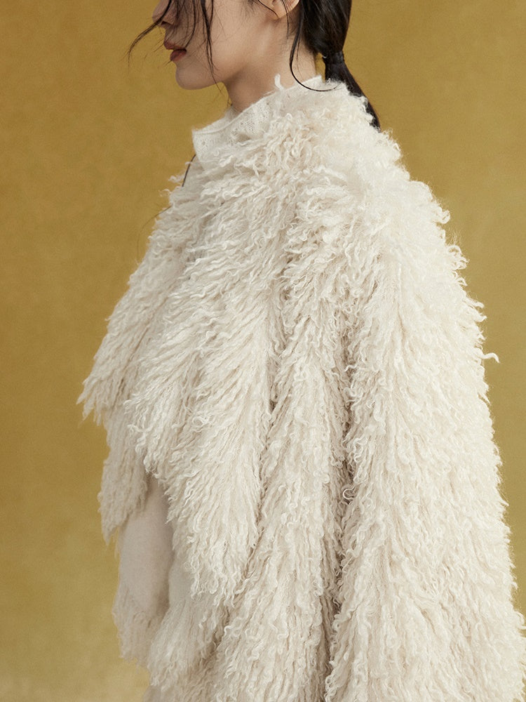 Short Eco-friendly Fur Fluffy Coat