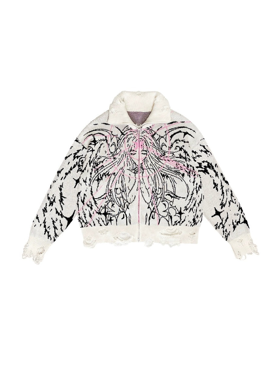 Magic Angel Knitted ZIP-UP Jacket