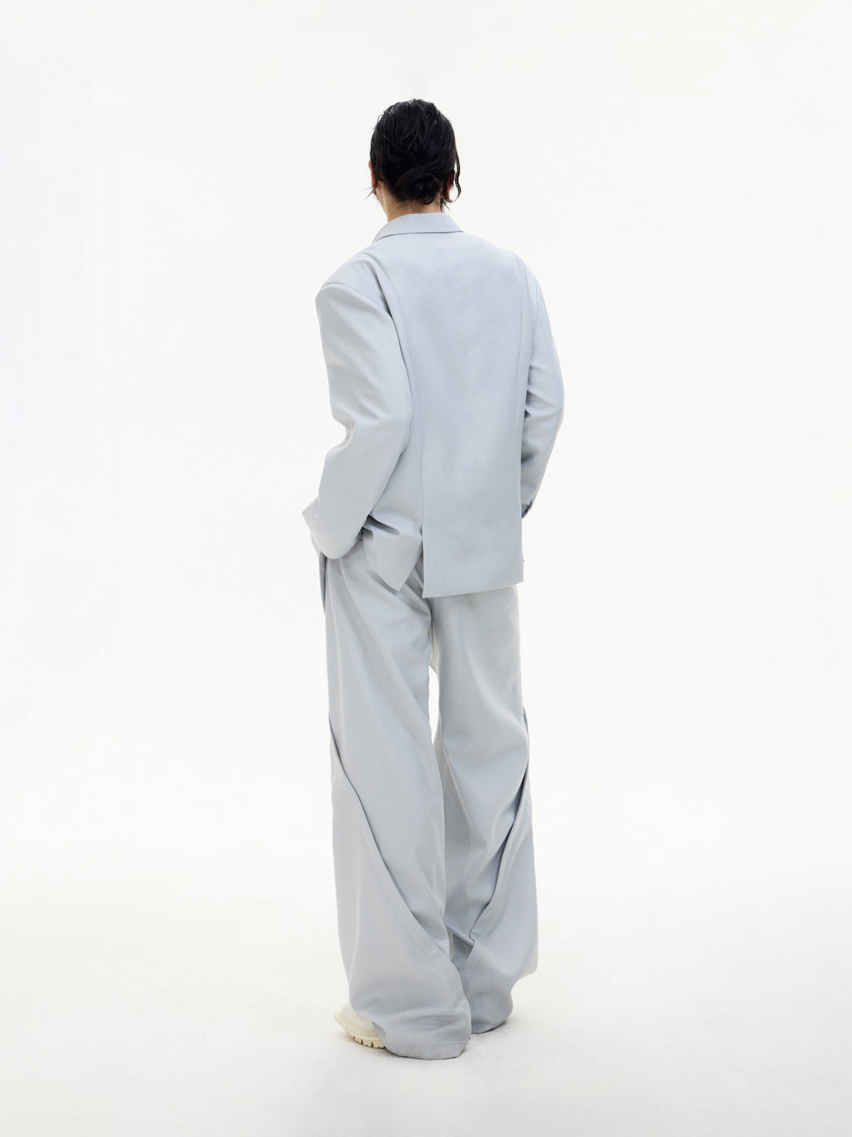 Hollow Flared Silhouette Wide-leg Pants & Hollow Design Jacket