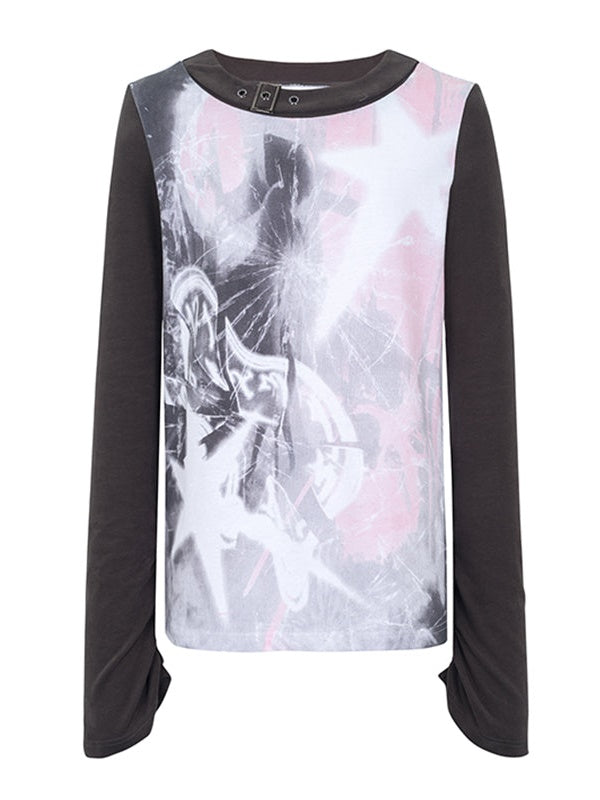 Street Print Long Sleeve T-Shirt