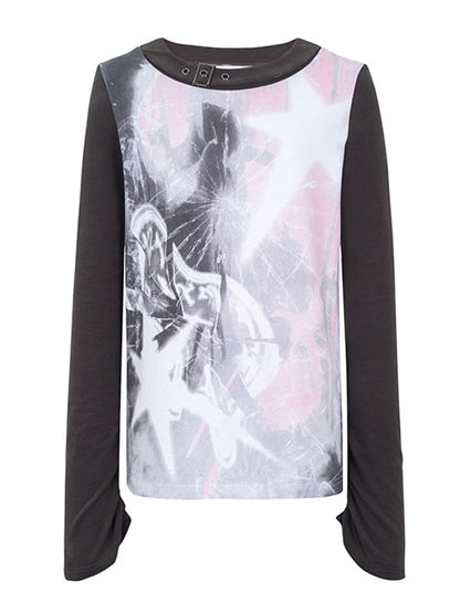 Street Print Long Sleeve T-shirt