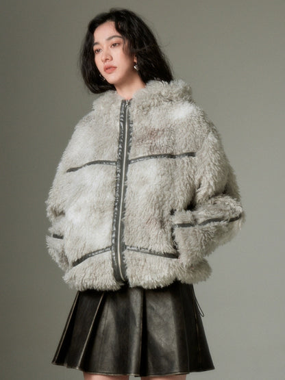 Rabbit Ears Eco-friendly Fur Jacket