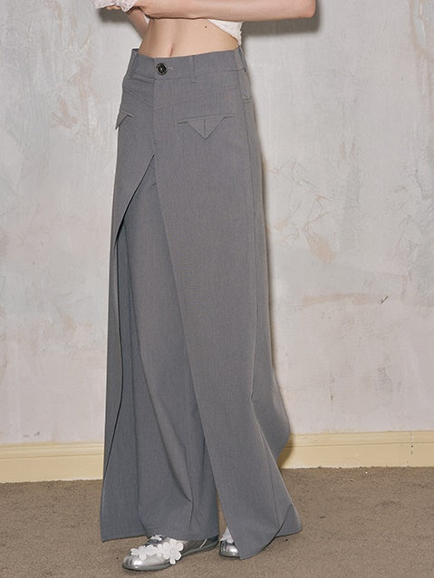 Three-dimensional Deconstructed Wide-leg Pants