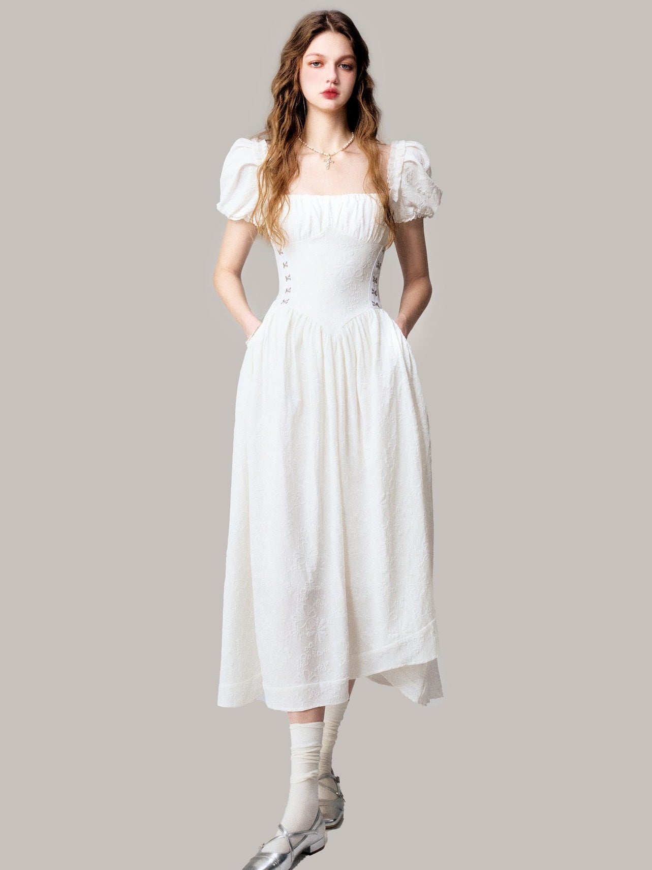 Three-dimensional Jacquard Fairy Long Dress