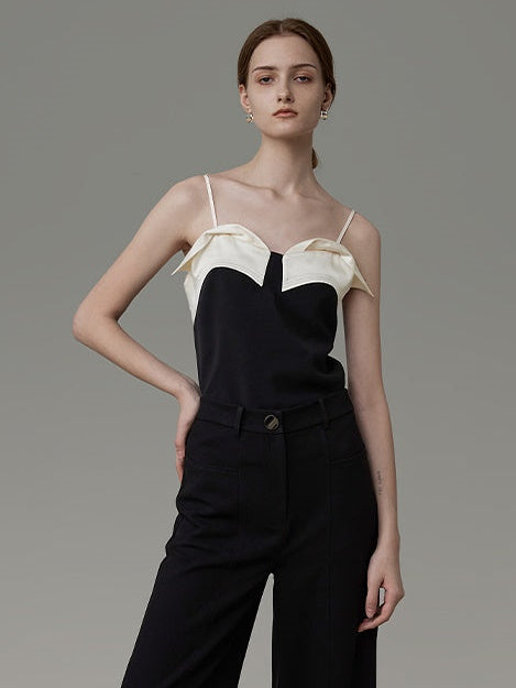 Sticking Contrasting Farb Camisole