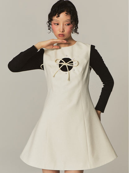 Robe mangeuse Round Hollow Pearl A-Line