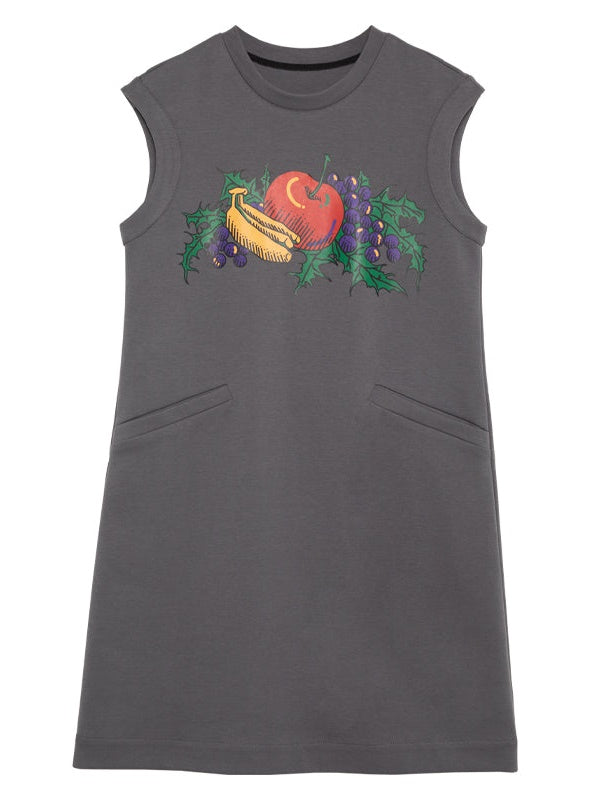 Fruit Printing Mid-length Sleeveless One-piece