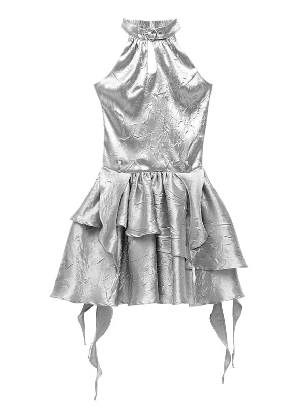 Shiny Glitter Halter Neck Dress ARCANA ARCHIVE Shiny Glitter Halter Neck Dress ARCANA ARCHIVE