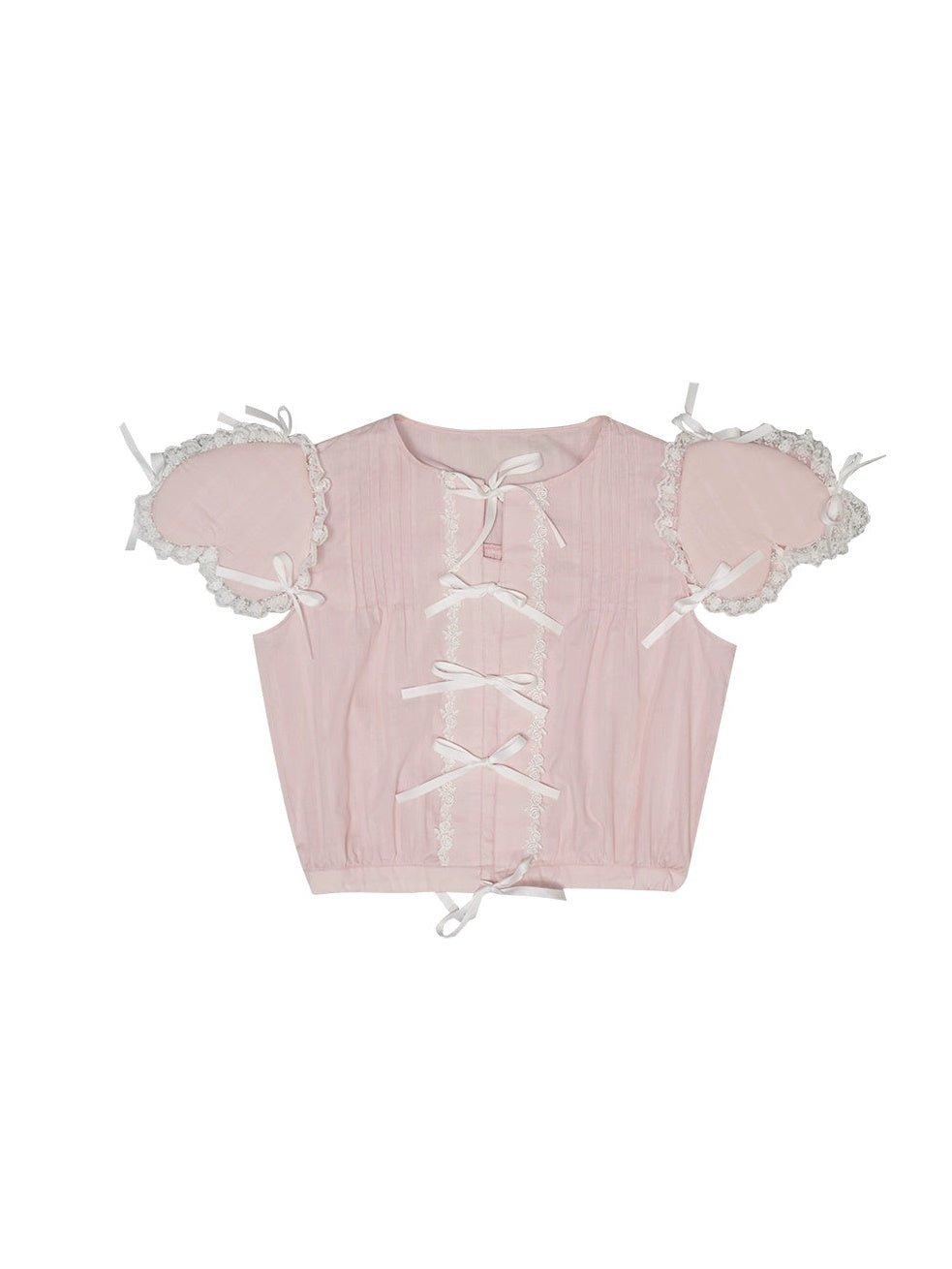 Chemise de filles en dentelle à manches d&