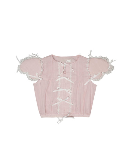 Dreidimensionale Liebeshülle Bug Lace Girls Shirt