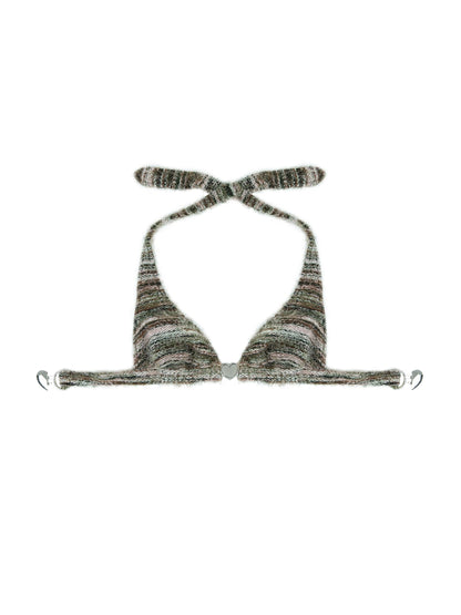 Soutien-gorge rétro en peluche tricoté