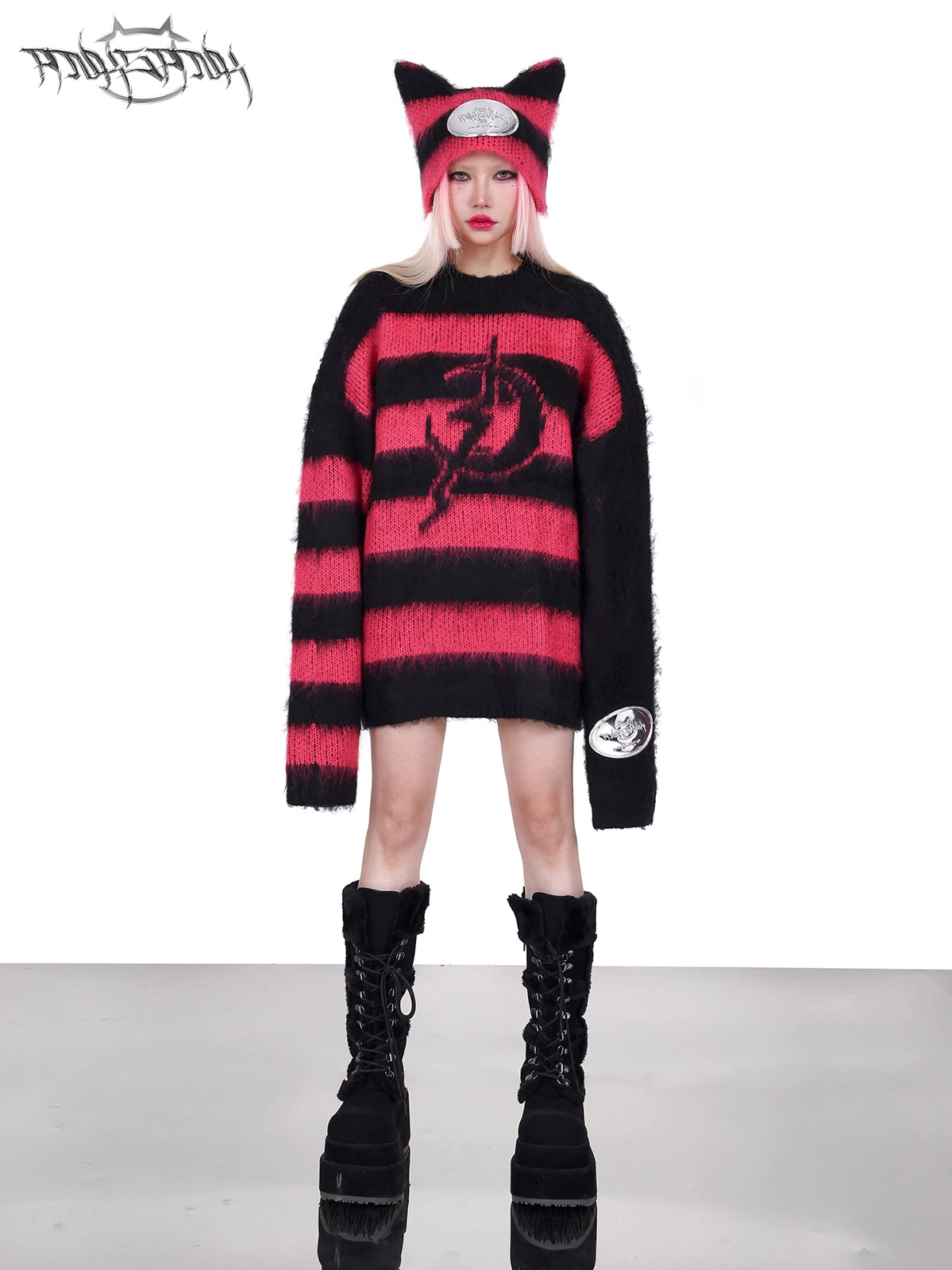 Impact Border Rock Punk losen Pullover