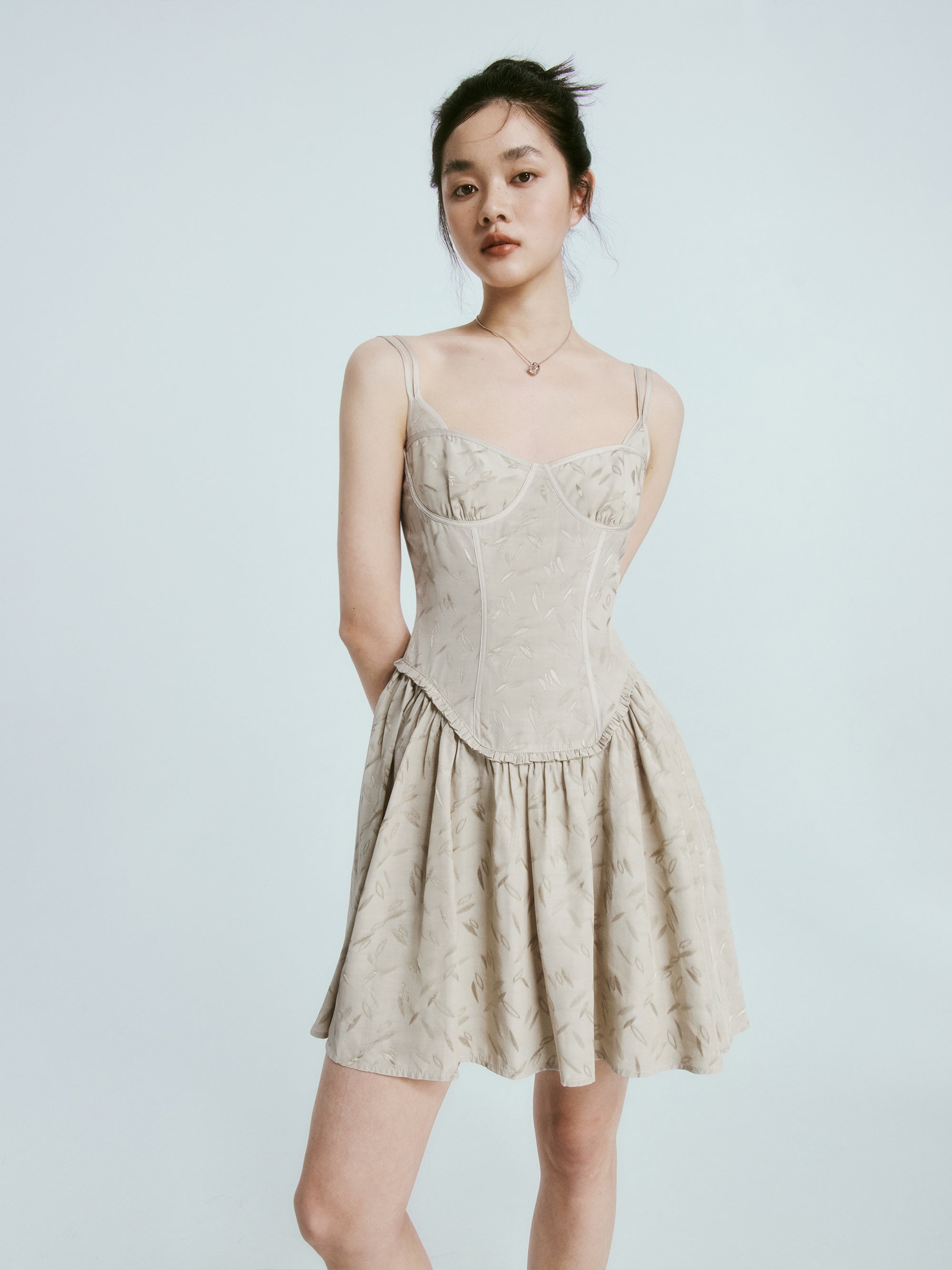 Jacquard Classical Slip Dress