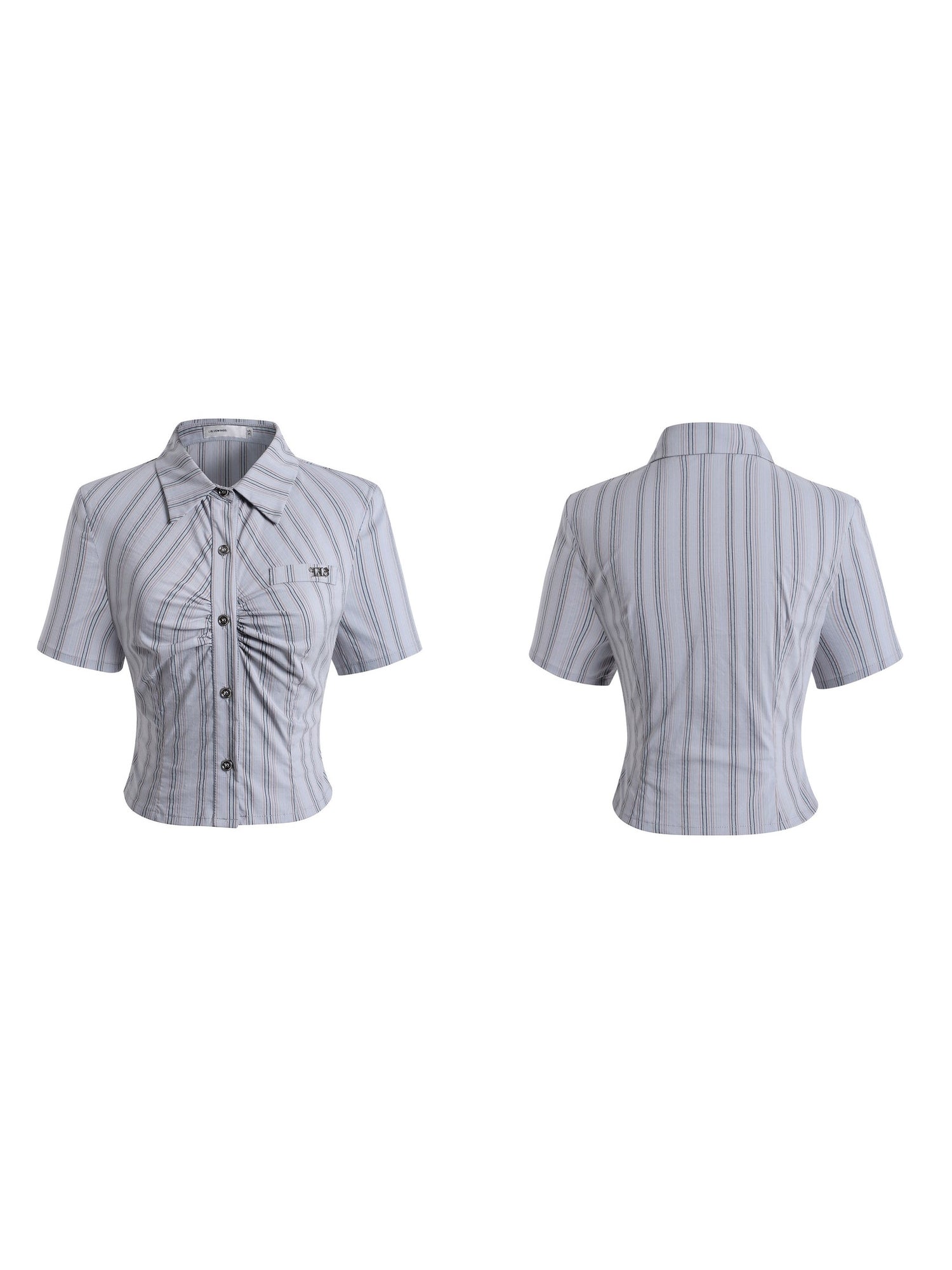 Striped Short-Sleeed Shirt