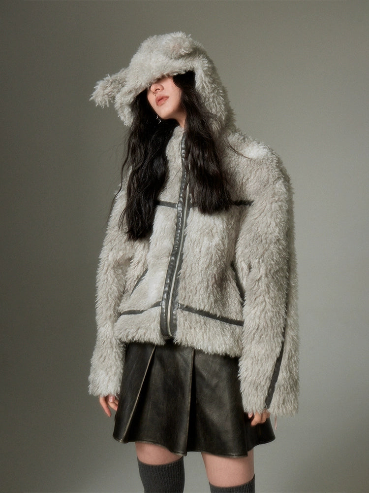 Rabbit Ears Eco-friendly Fur Jacket – ARCANA ARCHIVE