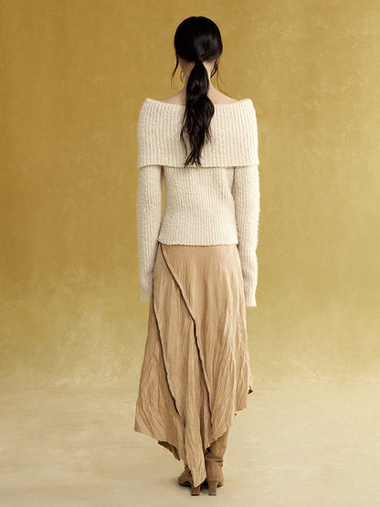 Großer Revers 2way Lib Sweater