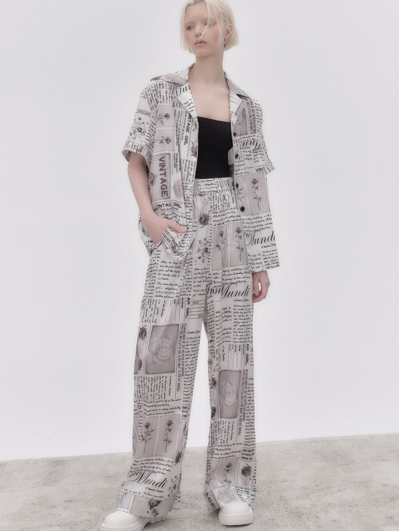 Newspaper Printing Pajamas