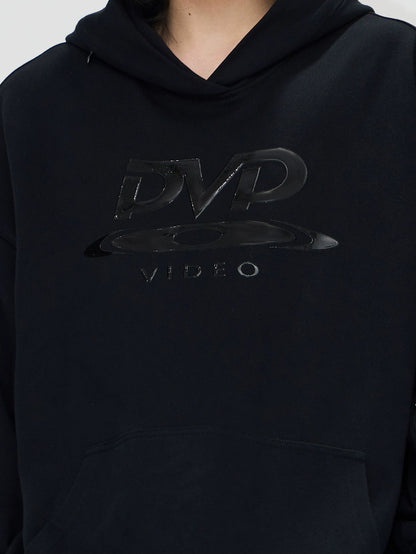 DVD Printed Hidden Zipper Hooded Sweat