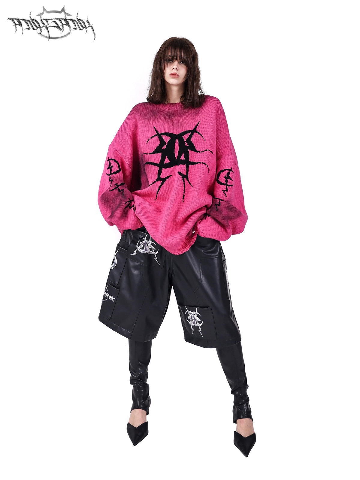 Moon Graffiti OverSize Street Sweater