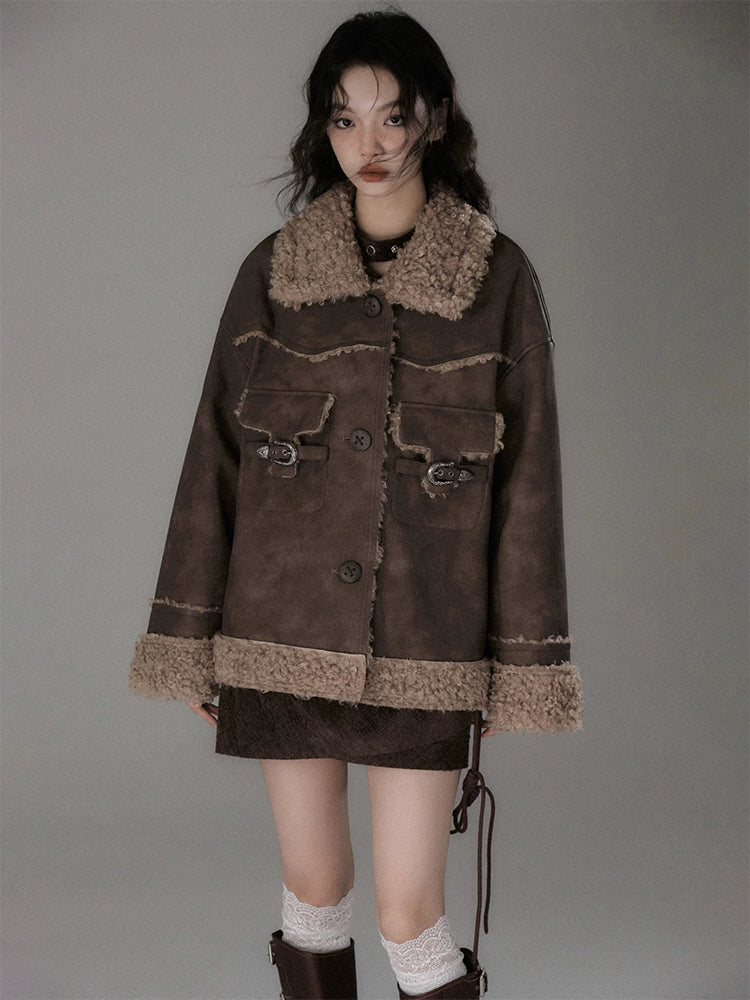 Loose Plush Fur Jacket