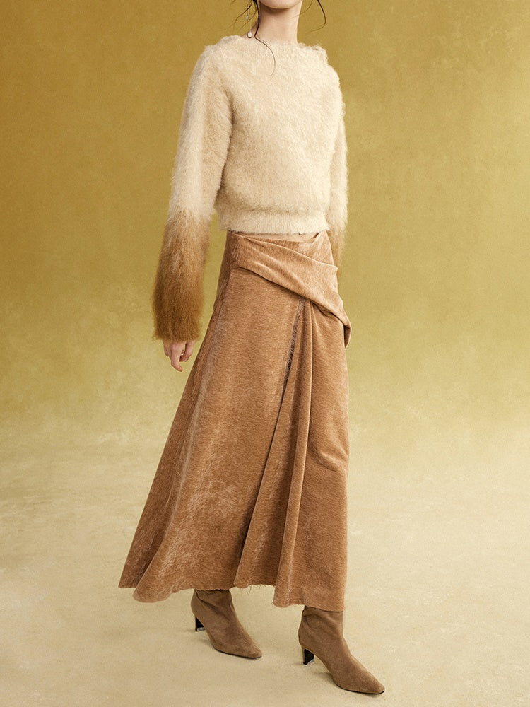 A-Line Chenille Skirt