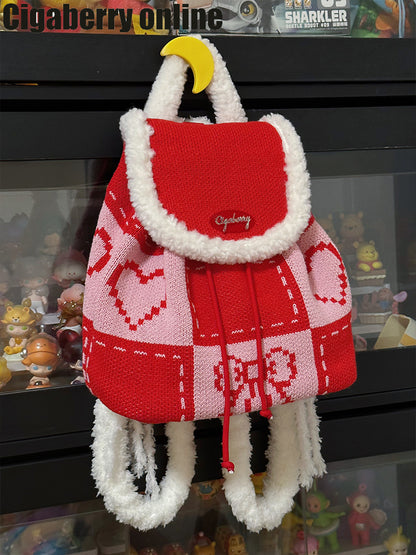 Knit Cute Fancy Backpack