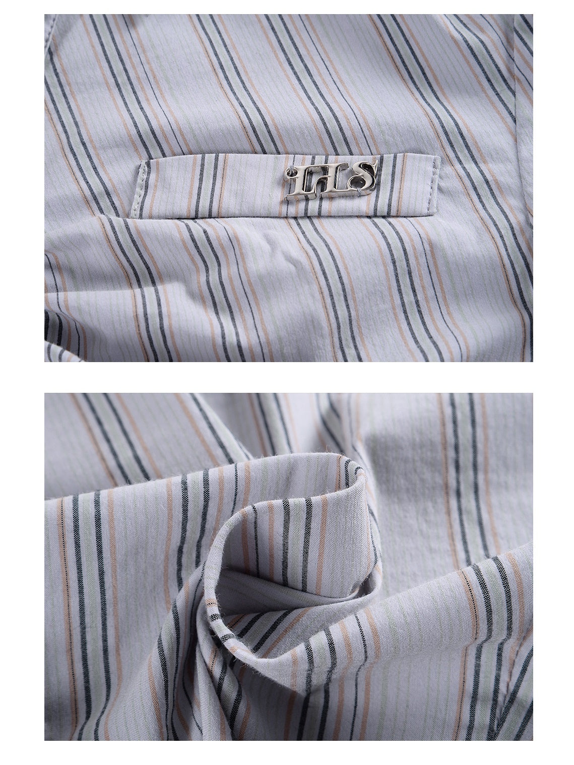 Striped Short-Sleeed Shirt