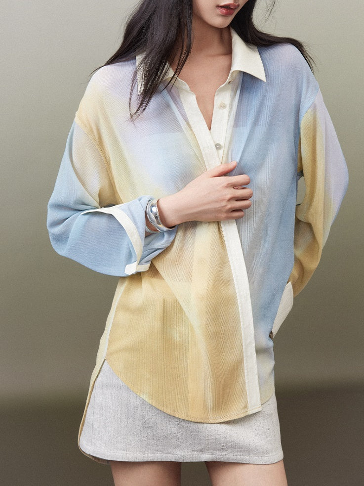 Tidal Blue OverSize Shirt