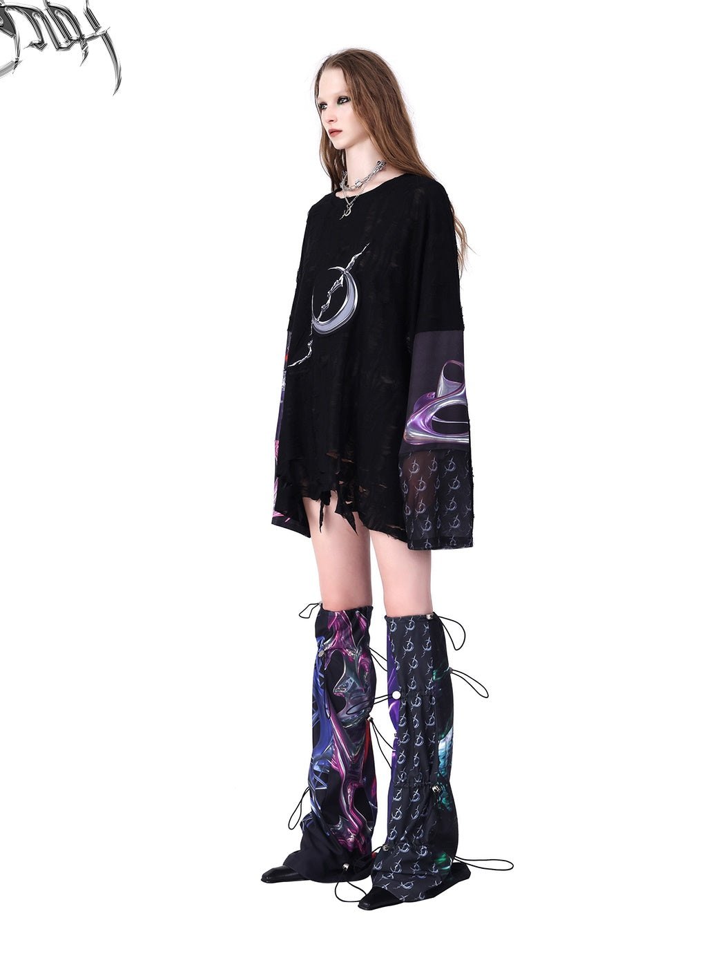 Cosmic Print Leg Sleeves