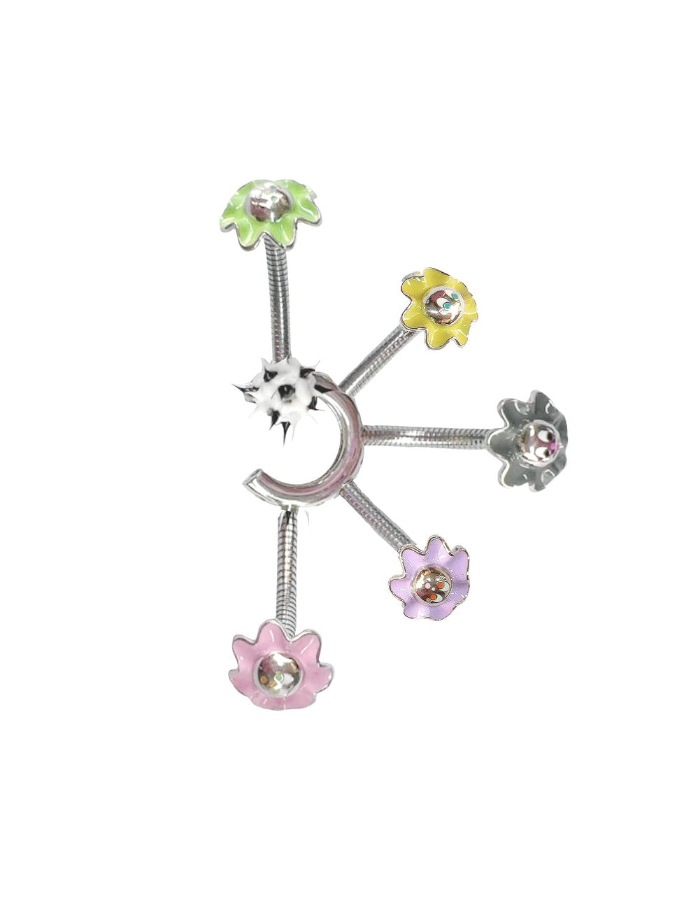 Flower-shaped Zircon Pierce