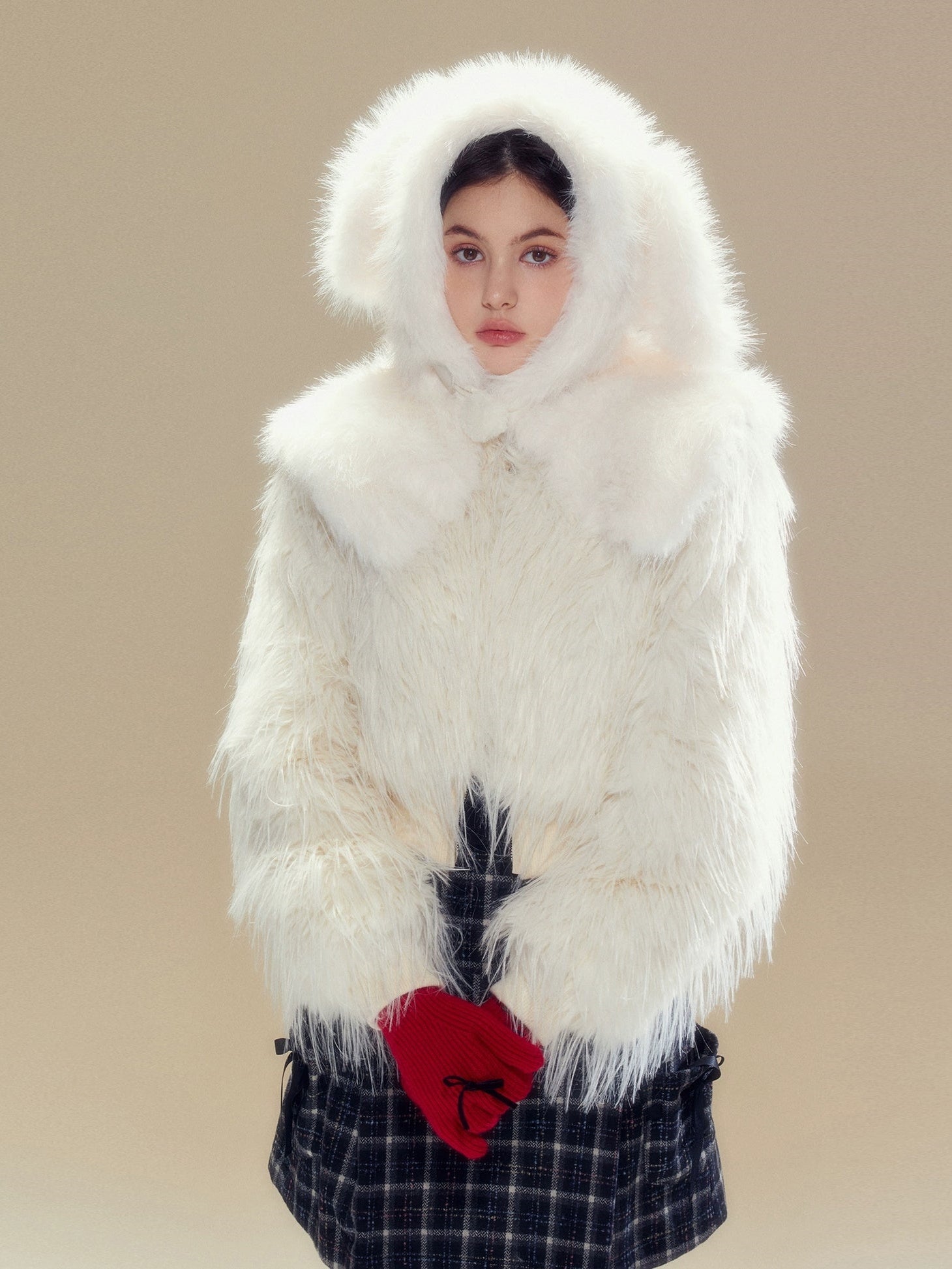 Reversible Lapel Curly Eco Friendly Fur Jacket