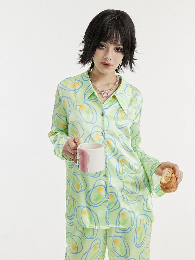 Tulip Print Pajamas