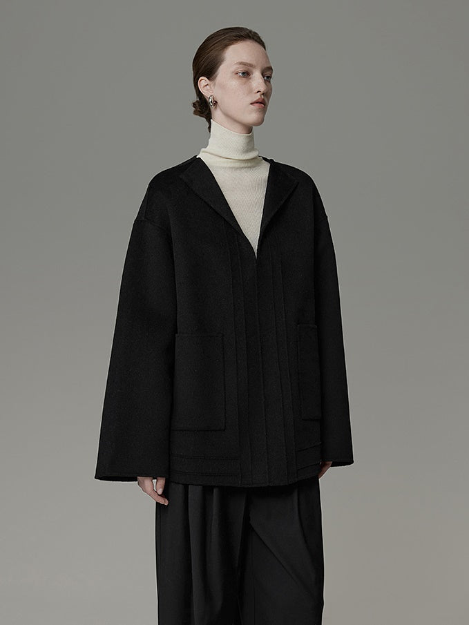 Pullover Design Loose Key-Neck Jacket – ARCANA ARCHIVE