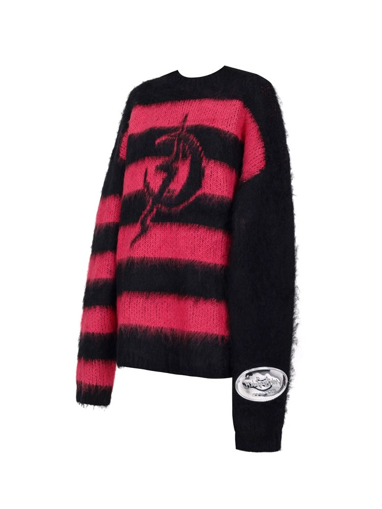 Impact Border Rock Punk Loose Sweater