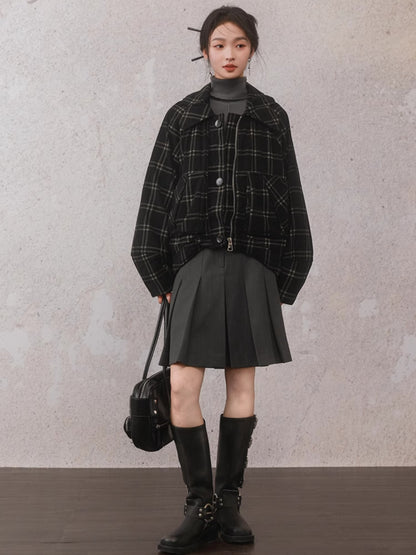 Veste à noubrous à plaid de conception détachable à la gueule