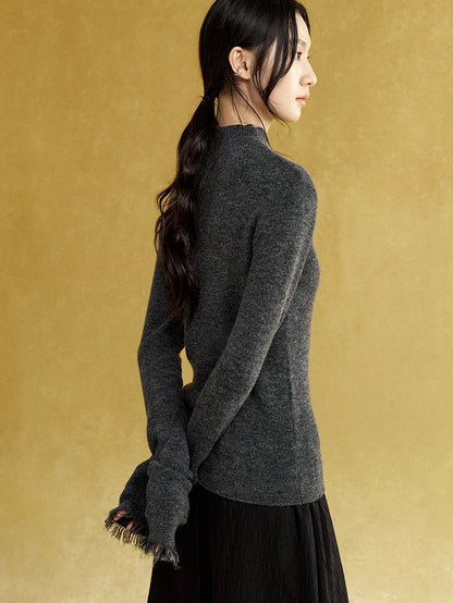 Bottle-neck Delicate Warm Layer Sweater