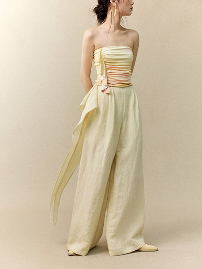 Gradation Drape Frill Inner Classy Tube-Top