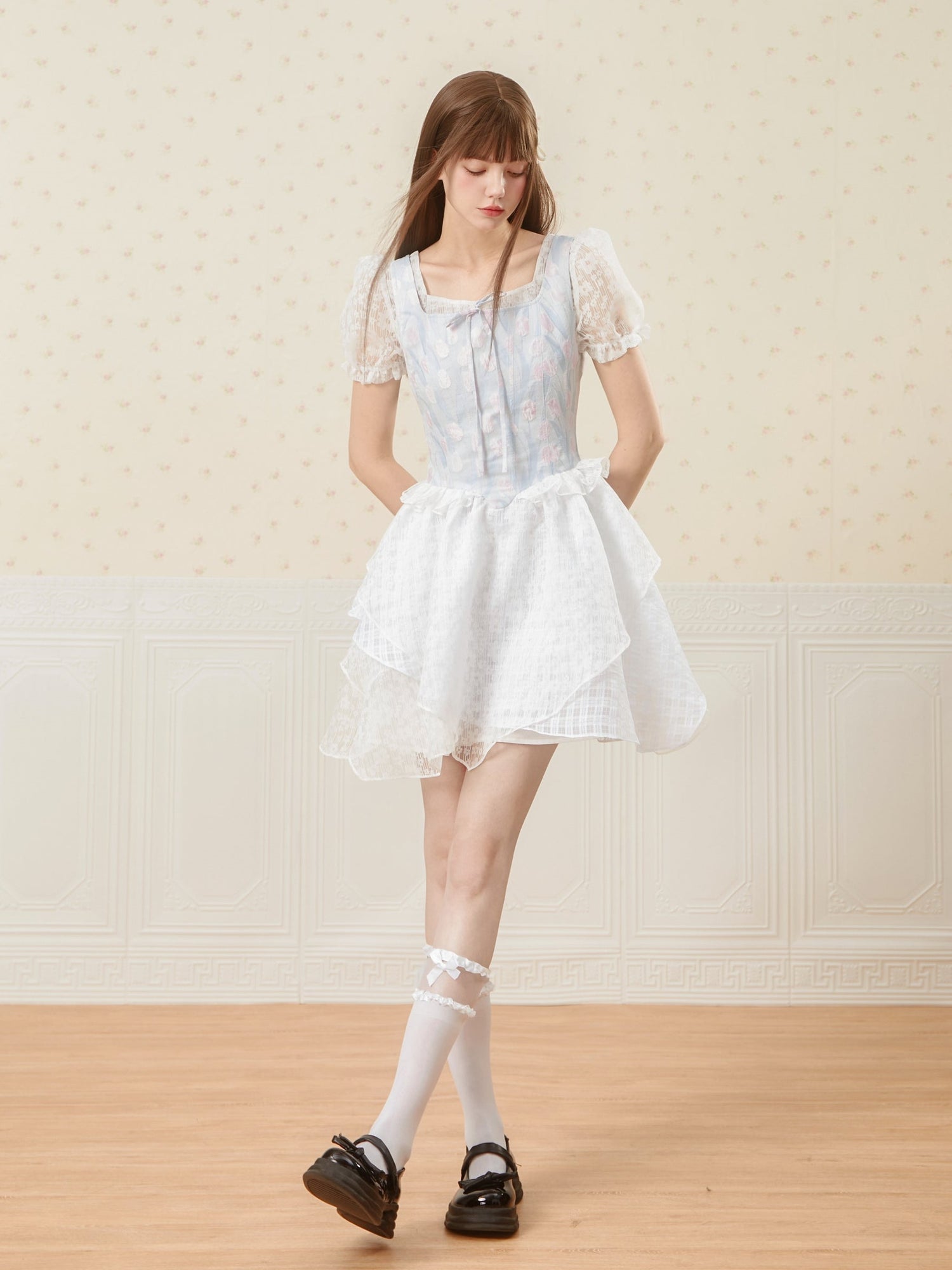 Tulip Jacquard Princess Dress