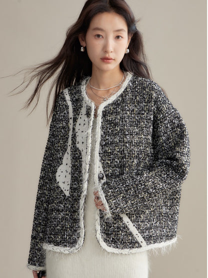 Stitch Design Monotone Tweed Jacket