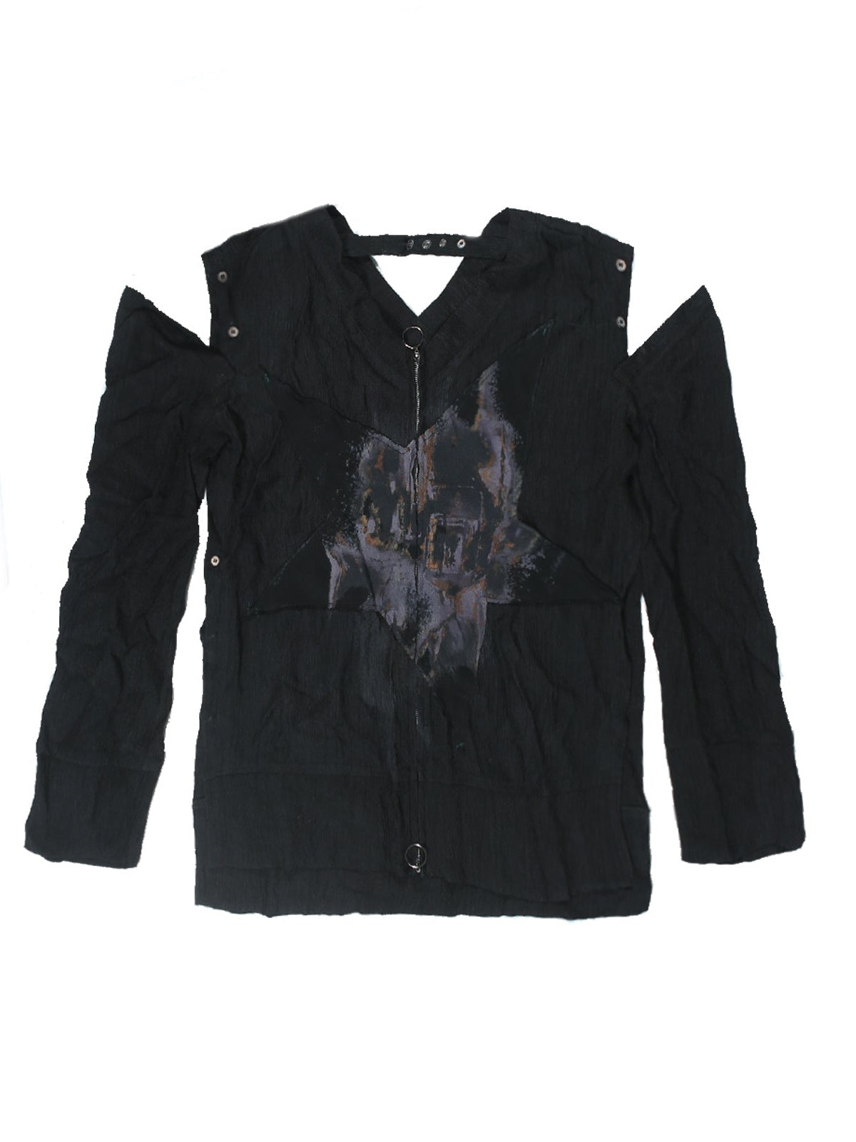 Loose Street Cutout ZIP-Up Jacket