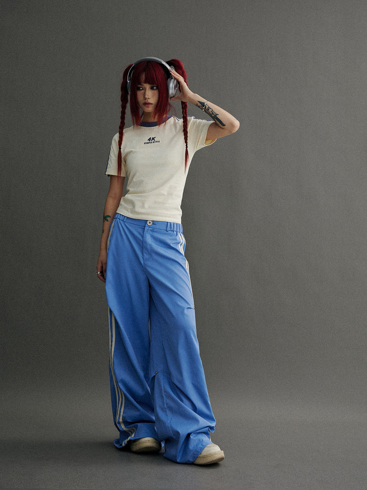 Side Line Loose Track Pants