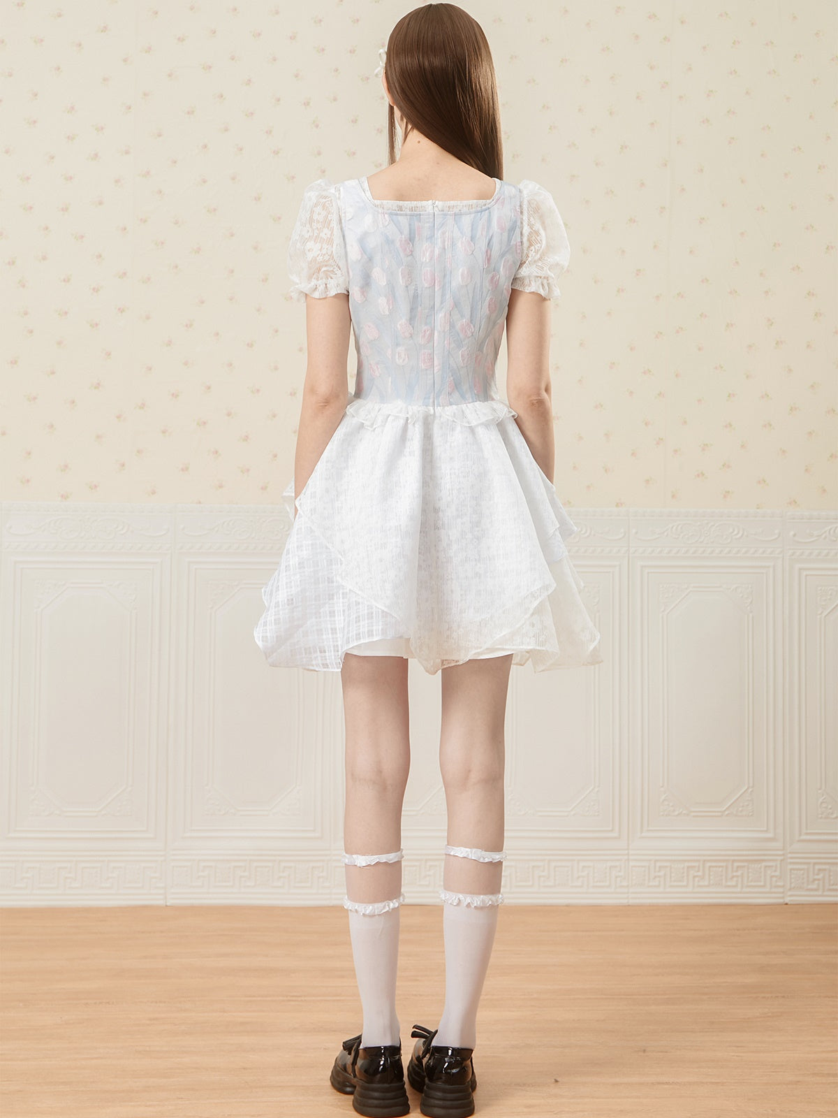 Tulip Jacquard Princess Dress