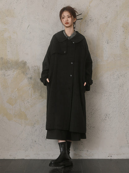 Double-sided Woolen College Style Coat