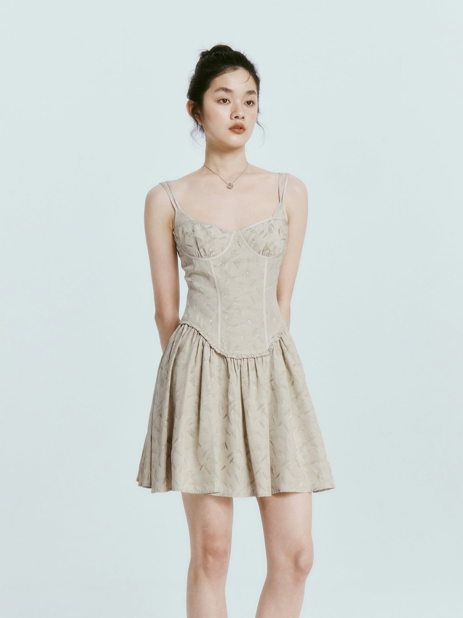 Jacquard Classical Slip Dress