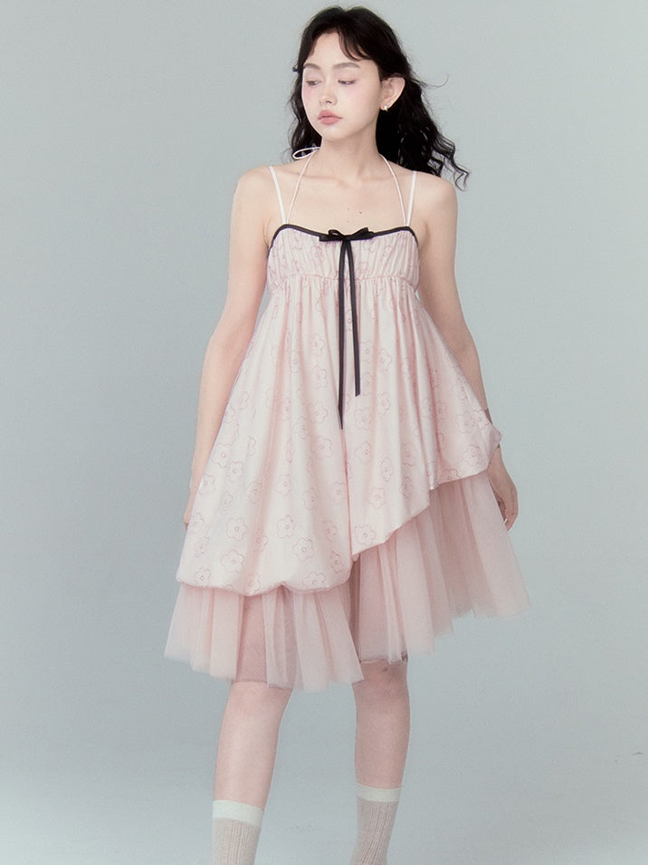 Flower Bud Slip Tutu One-piece